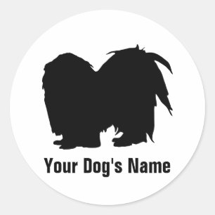Japanese Chin チン Classic Round Sticker