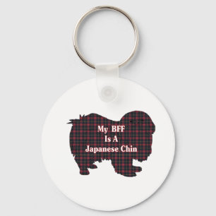Japanese Chin BFF Gifts Key Ring
