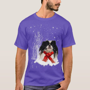 JAPANESE CHIN Christmas Dog Happy Holidays Season T-Shirt