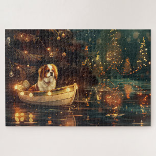 Japanese Chin Christmas Festive Voyage  Jigsaw Puzzle