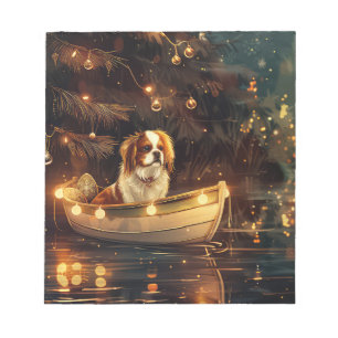 Japanese Chin Christmas Festive Voyage  Notepad
