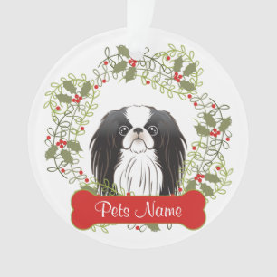 Japanese Chin Customisable Ornament