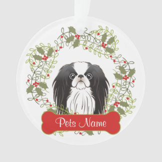 Japanese Chin Customisable Ornament