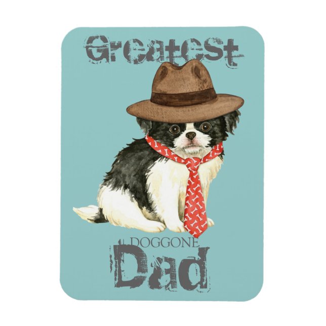 Japanese Chin Dad Magnet (Vertical)