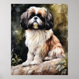 Japanese Chin Dog Art Print Poster
