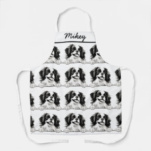 Japanese Chin Dog Personalised Hand Drawing Apron