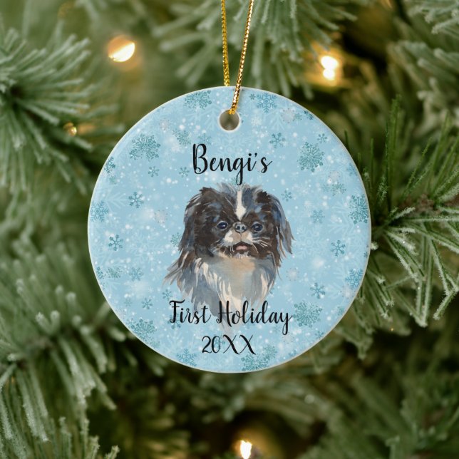 Japanese Chin First Holiday Ceramic Tree Decoration (Tree)