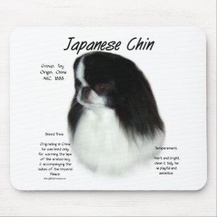 Japanese Chin History Design Mouse Mat