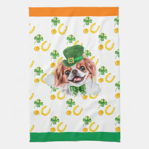Japanese Chin Holiday Home Decor St Patricks Day Tea Towel