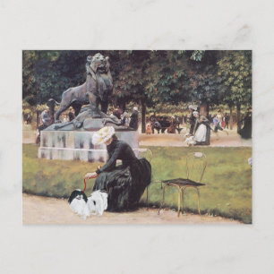 Japanese Chin in the Park Postcard