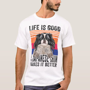 Japanese Chin Makes Your Life Good Vintage T-Shirt