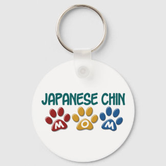 JAPANESE CHIN Mum Paw Print 1 Key Ring