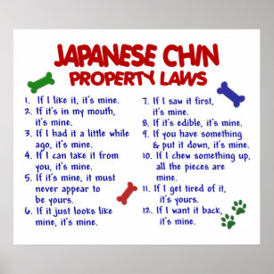 JAPANESE CHIN PL2 POSTER