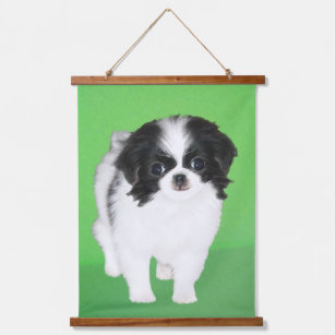 Japanese Chin Puppy Painting - Dog Art Hanging Tapestry