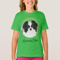 Japanese Chin Puppy Painting - Original Dog Art