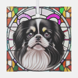 Japanese Chin "Stained Glass" Glass Tree Decoration