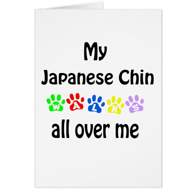 Japanese Chin Walks Design (Front)