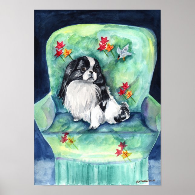 Japanese Chin Wall Print Poster (Front)