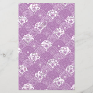 Japanese Chrysanthemum Pattern Stationery
