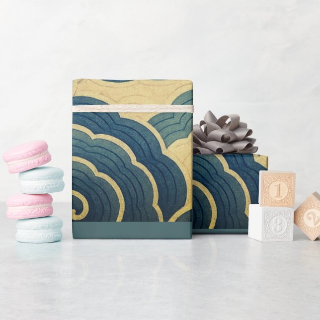 JAPANESE CLOUD PATTERN GIFT WRAP (Baby Shower)
