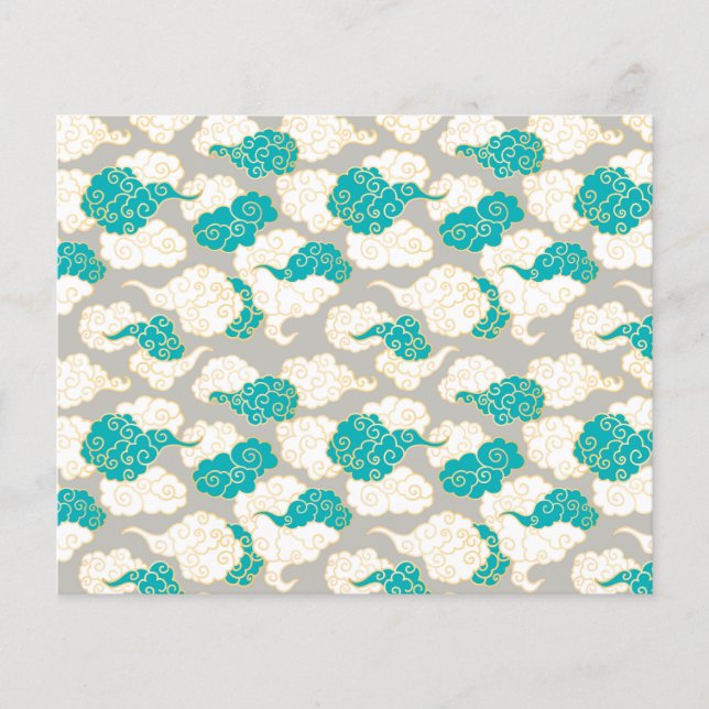 Japanese Clouds Scrapbook Paper (Front)