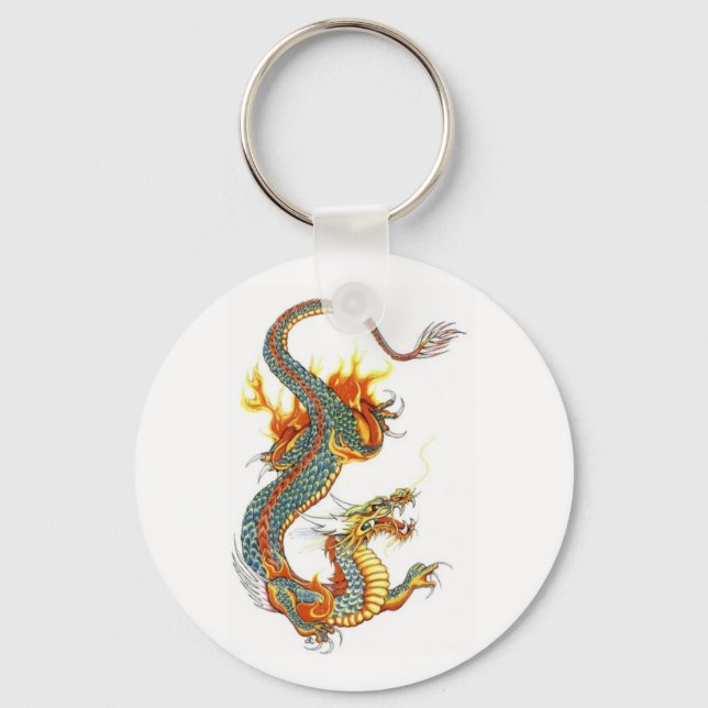 JAPANESE COLORED DRAGON KEY RING (Front)