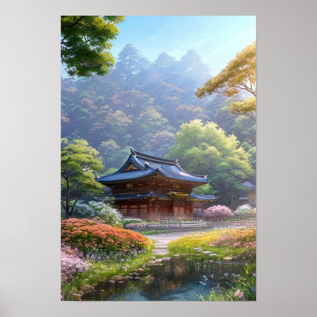 Japanese Countryside Home Poster (Front)