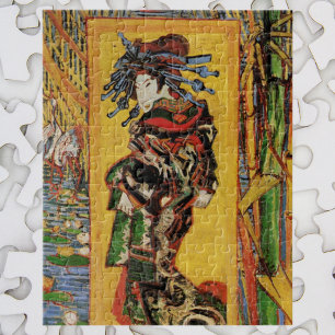 Japanese Courtesan Oiran by Vincent van Gogh Jigsaw Puzzle