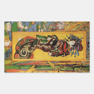Japanese Courtesan Oiran by Vincent van Gogh Rectangular Sticker