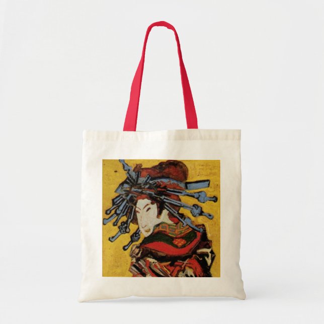Japanese Courtesan Oiran by Vincent van Gogh Tote Bag (Front)
