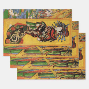 Japanese Courtesan Oiran by Vincent van Gogh Wrapping Paper Sheet