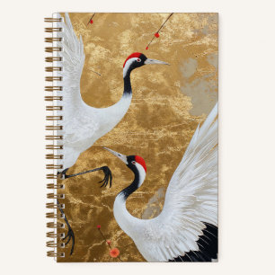 Japanese Crane Birds Notebook