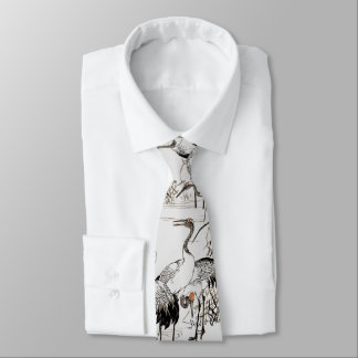 Japanese Crane Birds Wetlands Wildlife  Tie
