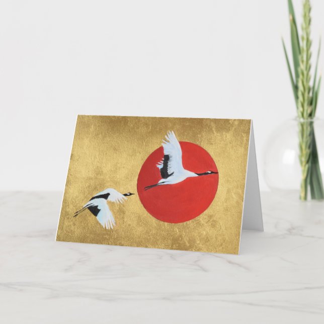 Japanese Crane Card (Front)