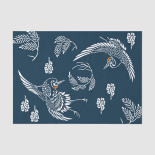 Japanese Crane Couple Tissue Paper