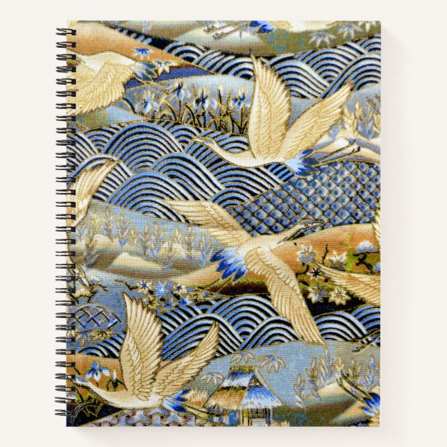 Japanese Crane Custom Notebook (Front)