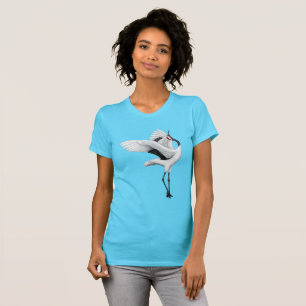Japanese Crane Dance Women's Jersey T-Shirt