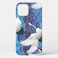 Japanese Crane: Ornate Bird Pattern.