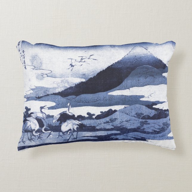 Japanese Crane Pillow (Front)