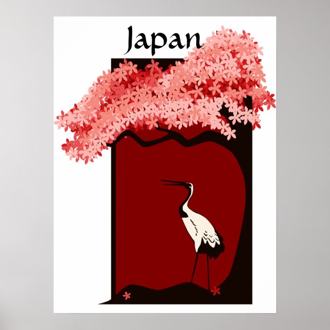 Japanese Crane Poster (Front)