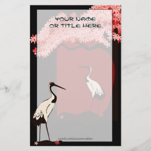 Japanese Crane Stationery