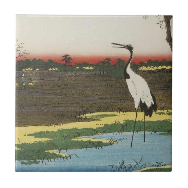 Japanese Crane Tile (Front)