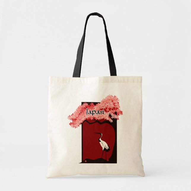 Japanese Crane Tote Bag (Front)