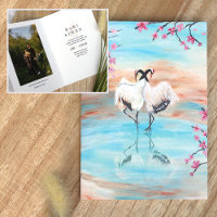 Japanese Cranes, Cherry Blossom Sakura Wedding