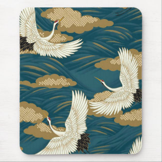 Japanese Cranes Mouse Mat