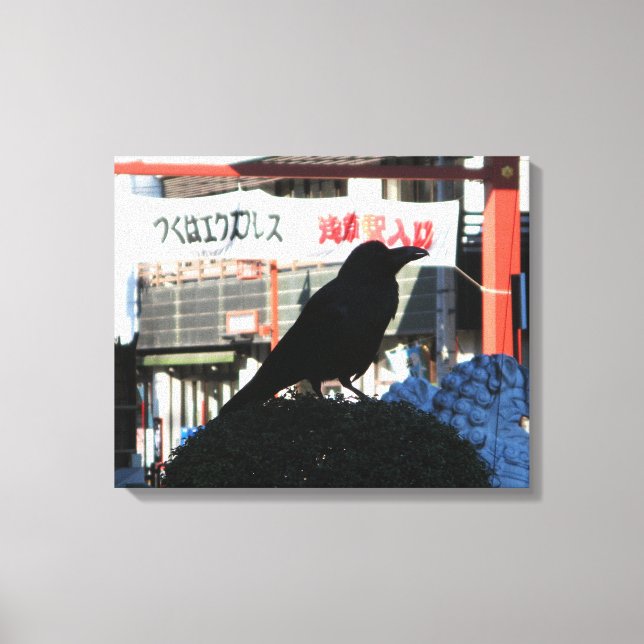 Japanese Crow Canvas Print (Front)