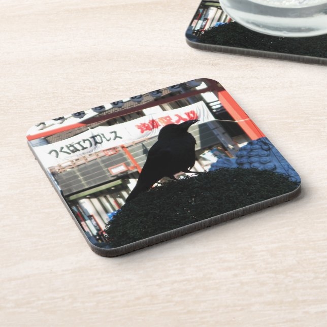 Japanese Crow Coaster (Left Side)