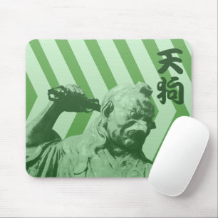 Japanese Crow Tengu Yokai Mouse Mat