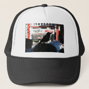 Japanese Crow Trucker Hat
