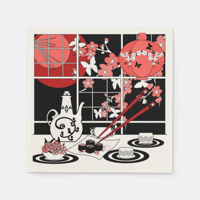 Japanese cuisine napkin (Front)